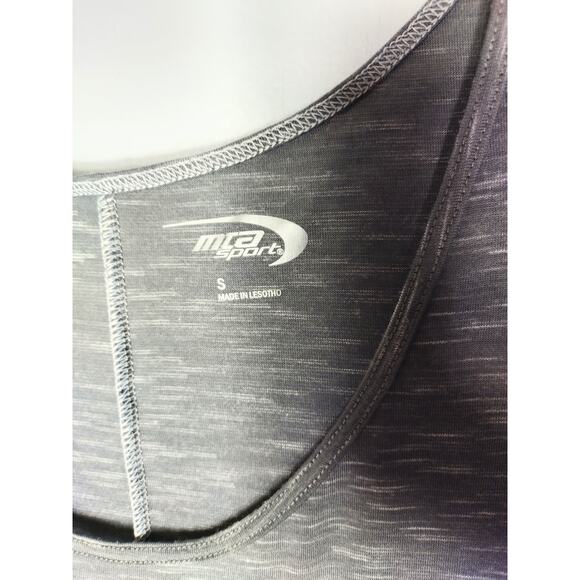 MTA Sports Gray Women Tank Tops Sleeveless with Side Bottom Slit - Picture 3 of 4